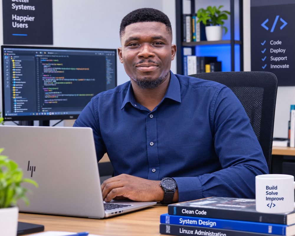 Bismark Asamoah, developer and designer at Mark-X
