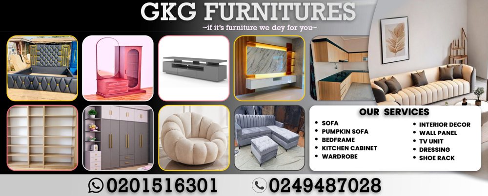 GKG Furnitures shop banner