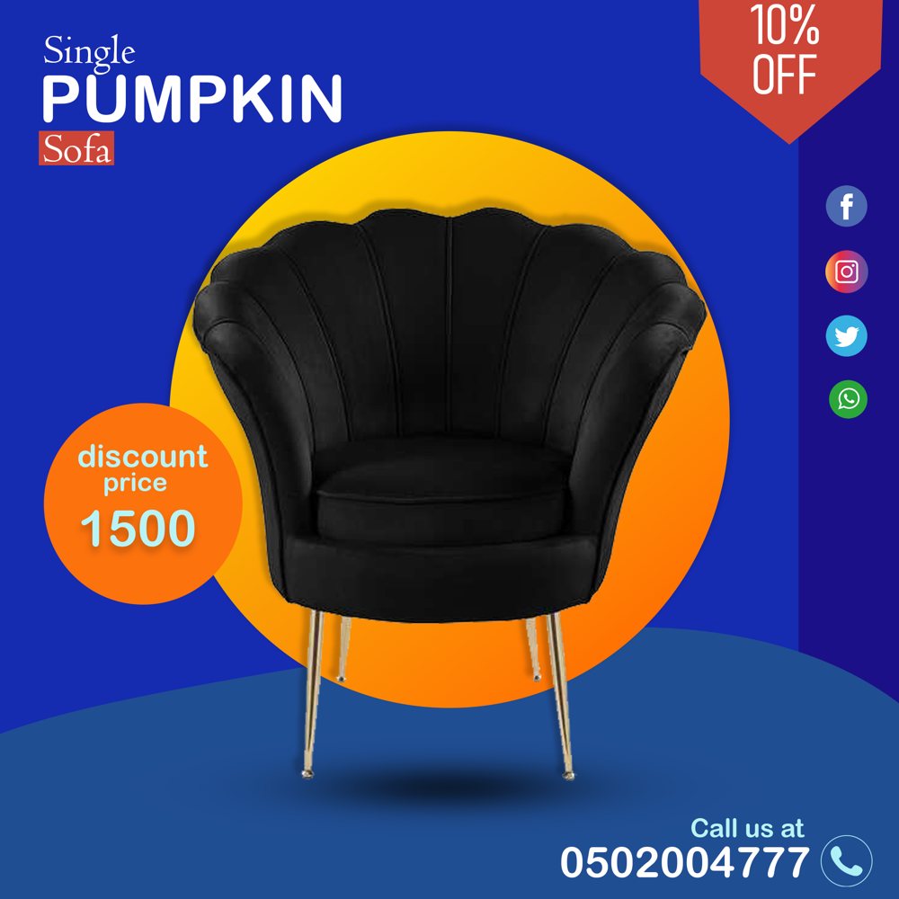 Single Pumpkin Sofa promo ad